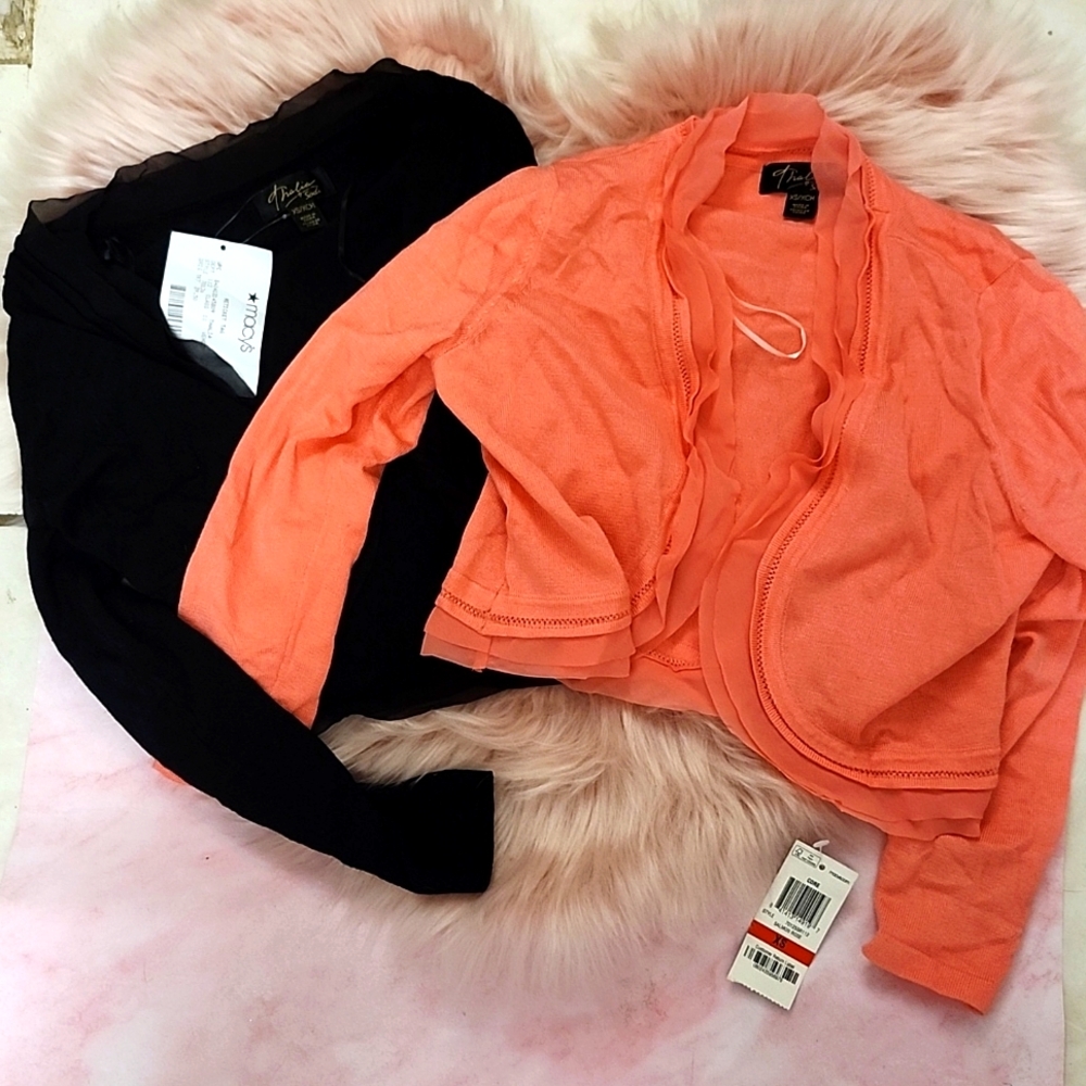 Brand New 2CT THALIA SODI CROP SHRUG TOP-XS